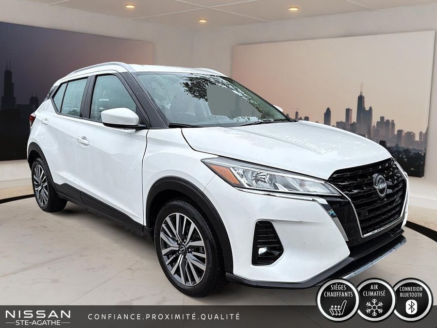Nissan Kicks SV TA | 1 PROPRIÉTAIRE | JAMAIS ACCIDENTÉ | VOLANT CHAUFFANT | DÉMARRAGE À DISTANCE | CARPLAY 2024 Blanc