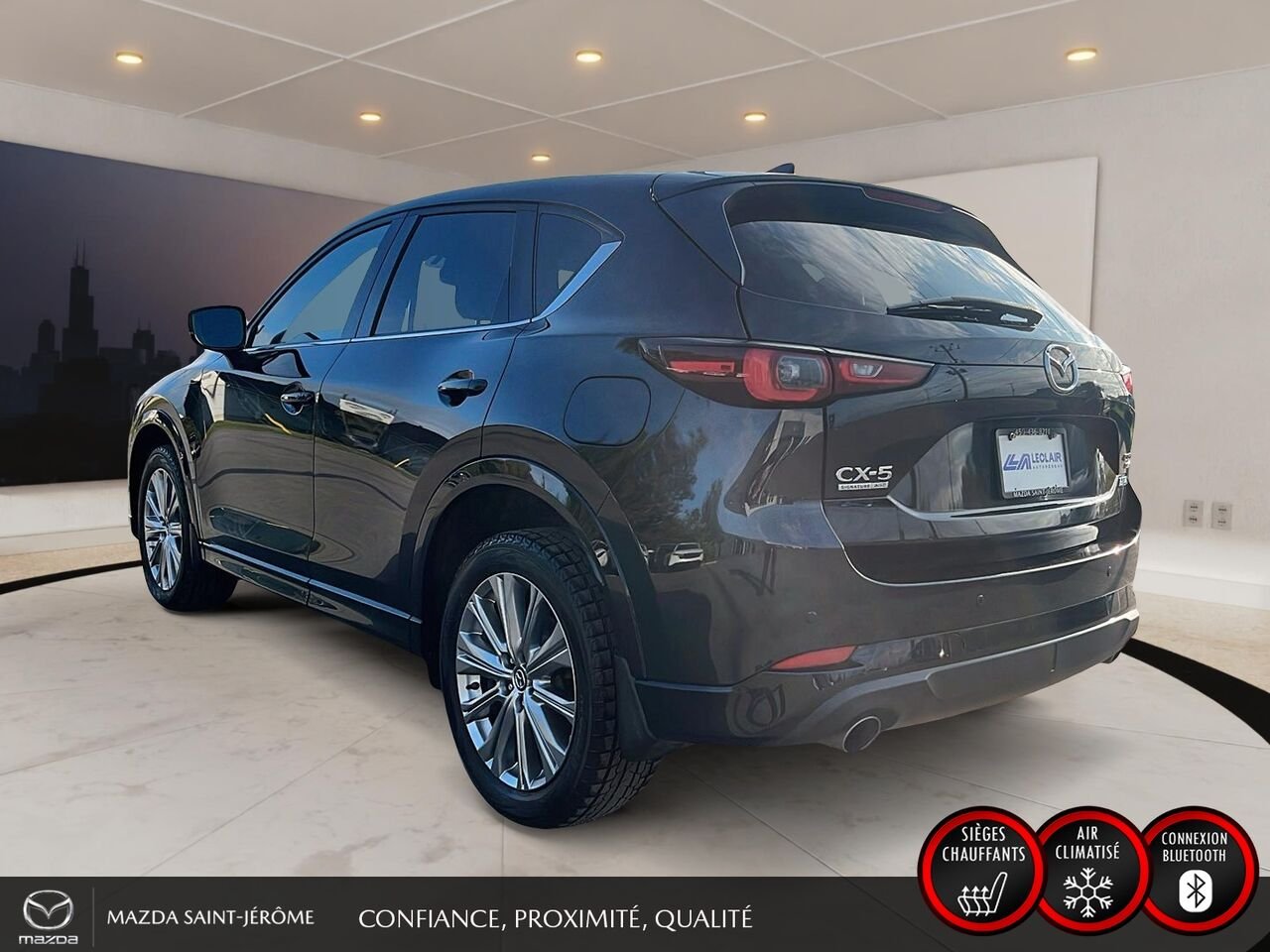 2022 Mazda CX-5 Signature | AWD | TOIT OUVRANT | CUIR NAPPA | NAVIGATION | TÊTE HAUTE Black Saint-Jérôme - photo #9