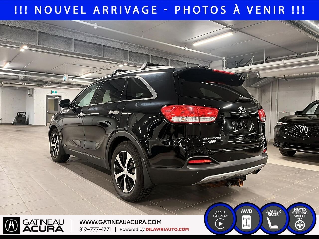 2018 Kia Sorento EX Turbo AWD Black Gatineau - photo #7