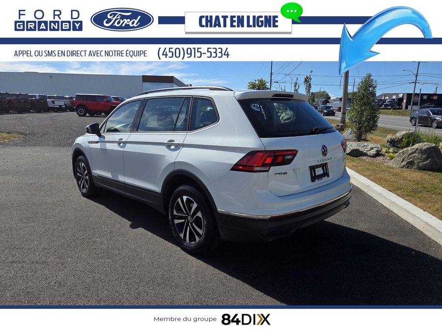 Volkswagen Tiguan Trendline AWD, CAMERA, ANDROID AUTO 2023 Blanc
