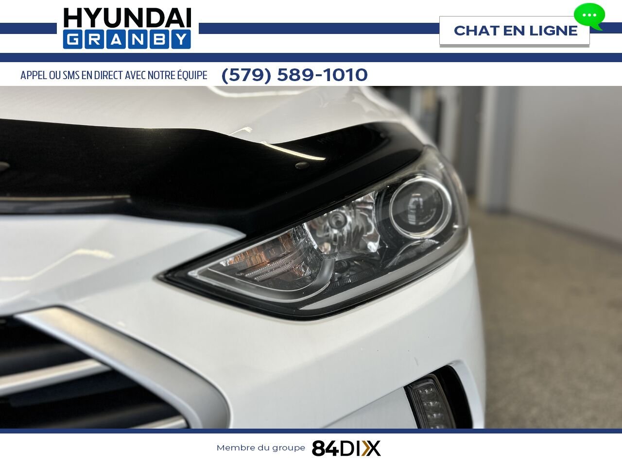 Hyundai Elantra 2018 Blanc Granby - photo #2