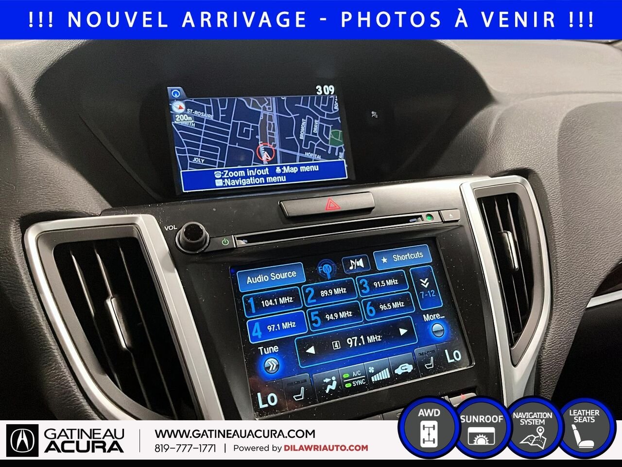 Acura TLX V6 Tech berline 4 portes SH-AWD 2017 Gris Ottawa & Gatineau - photo #10