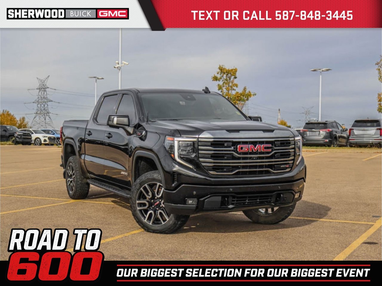 2022 GMC Sierra 1500 4WD Crew Cab 147 AT4 Black Sherwood Park - photo #0