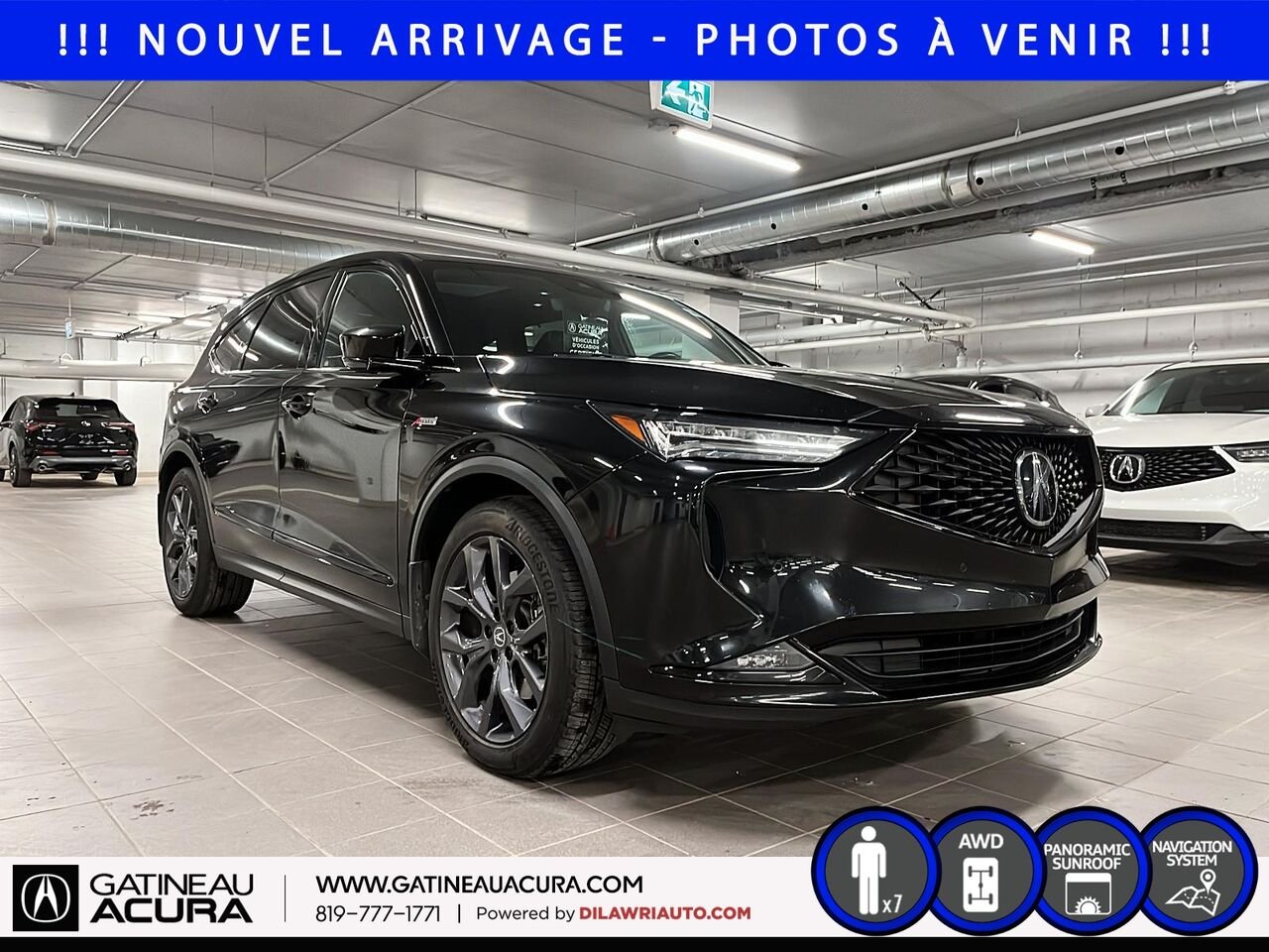 2022 Acura MDX A-Spec SH-AWD Black Gatineau - photo #2