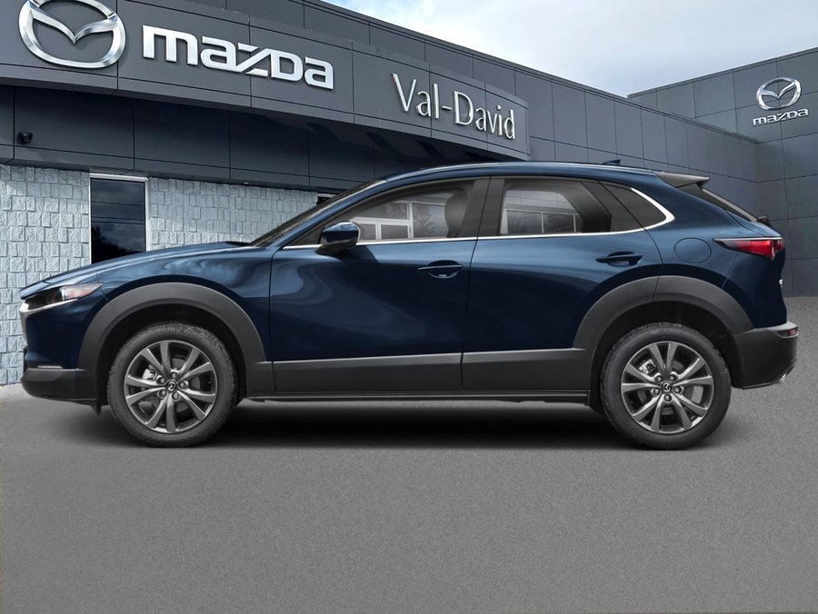 2026 Mazda CX-30 GT, moteur 2,5 L, i-ACTIV AWD, roues 18 po, cuir, sièges avant ventilés, affichage tête haute, Blue
