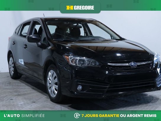 2022 Subaru Impreza Convenience AUTO AC GR ELEC CAM RECULE BLUETOOTH Black