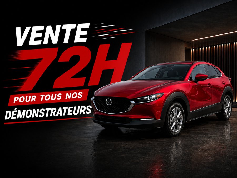 Mazda CX-30 GT, awd, toit ouvrant, Écran 360 degré, Navigation, chargeur sans fil pour cellulaire 2026 Rouge vibrant cristal métallisé