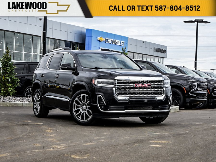 2023 GMC Acadia Denali AWD 3.6L 6-Passenger | Dual Panel Sunroof Black