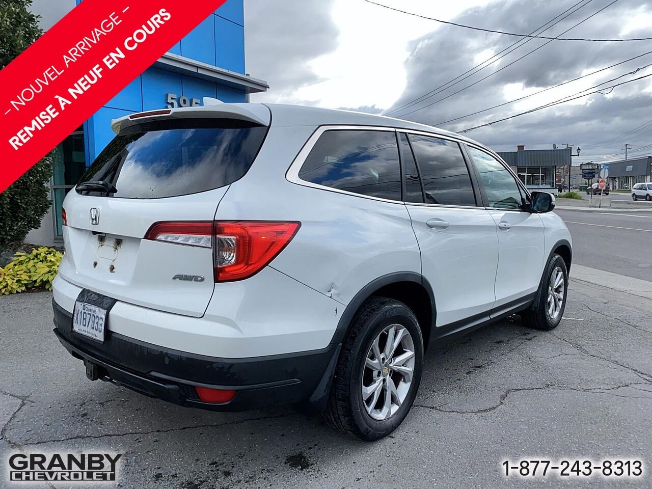 Honda Pilot LX Traction Intégrale | 27-0224A 2020 Blanc Granby - photo #4