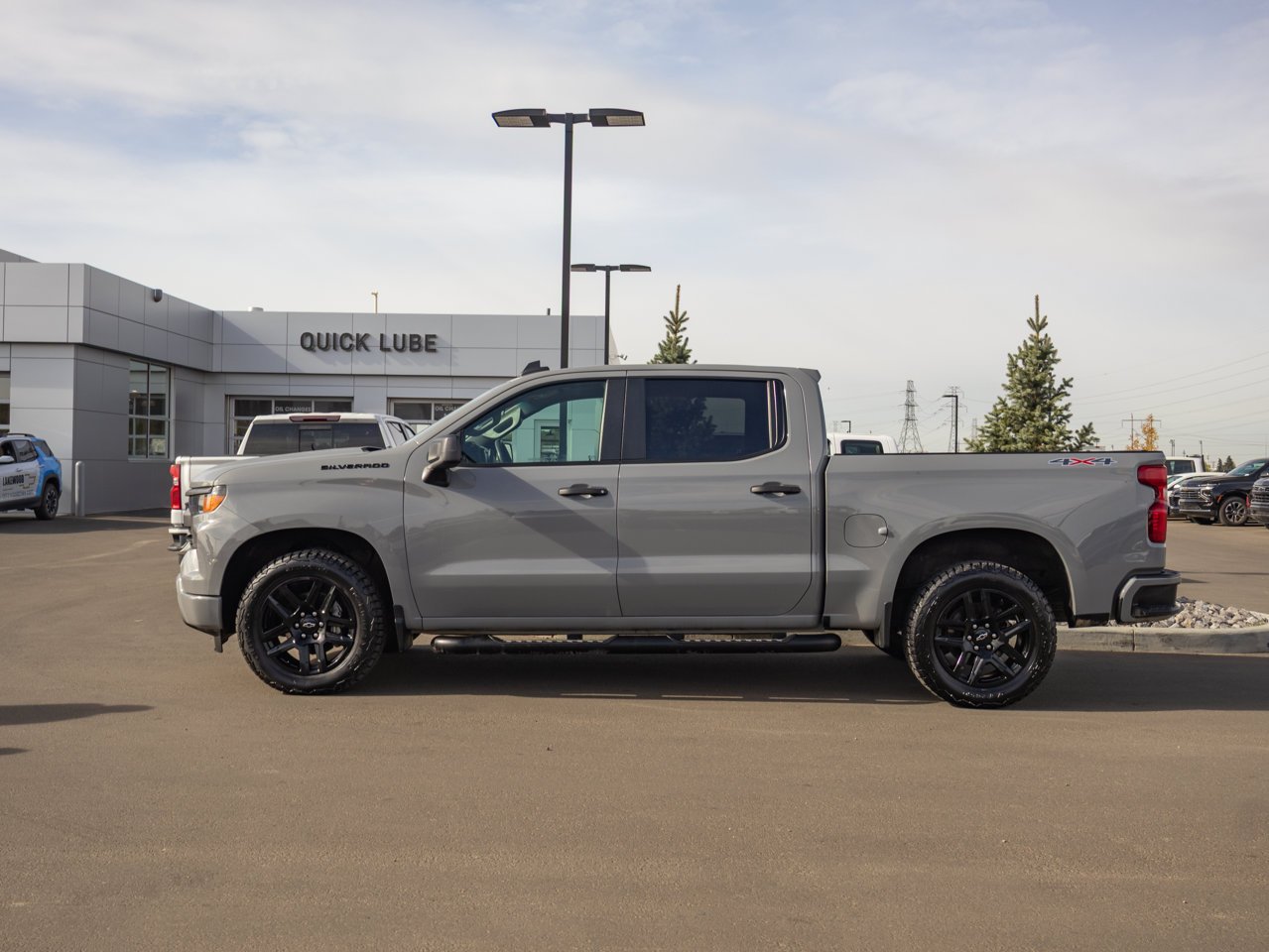 2024 Chevrolet Silverado 1500 4WD Crew Cab 147 Custom Grey Sherwood Park - photo #6