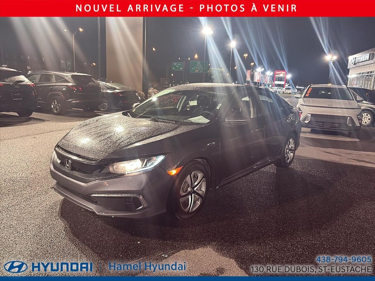Honda Civic Berline 2020 Gris Saint-Eustache - photo #2