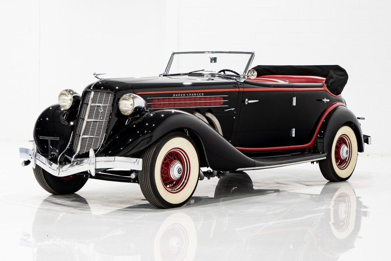 Auburn 851 Supercharge Phaeton **PRIX EN USD** 1935 Noir Montréal - photo #35