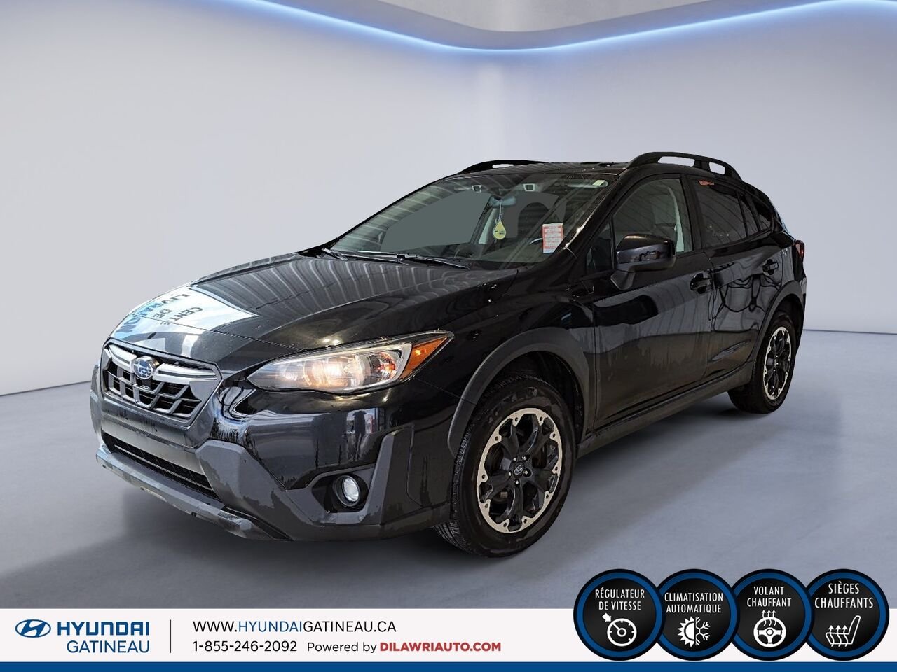 Subaru Crosstrek Tourisme CVT *** 4 roue motrice , sieges chauffant , pneus d hiver *** 2021 Noir Ottawa & Gatineau - photo #0