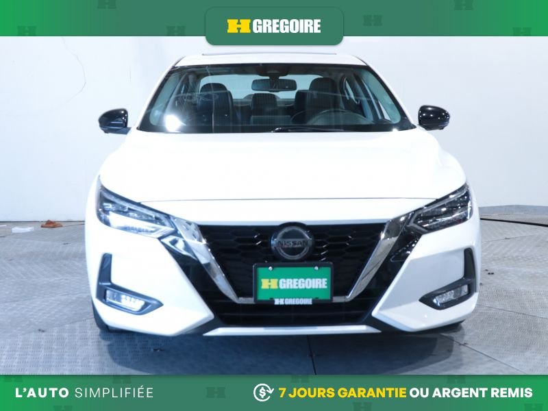 Nissan Sentra 822807 | SR AUTO A/C CUIR TOIT GR ELECT MAGS CAM RECUL BLUE 2021 Blanc Laval - photo #1