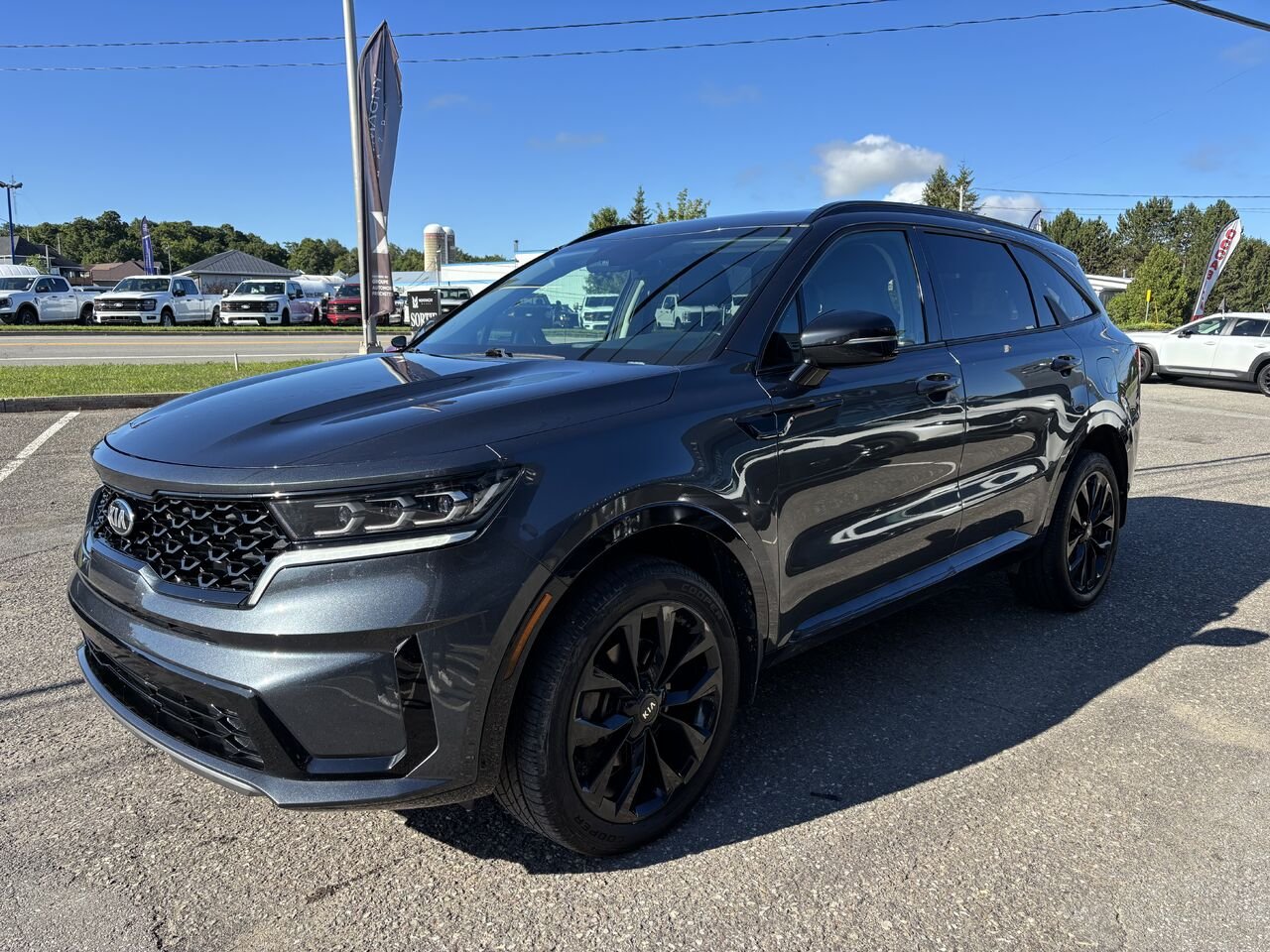 KIA SORENTO EX EX Traction Intégrale 2021 Gris Montmagny - photo #2