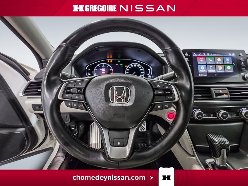 Honda Accord CL7288 | Touring * Cuir * Toit * Mag * Volant Chauffant 2018 Blanc Laval - photo #19