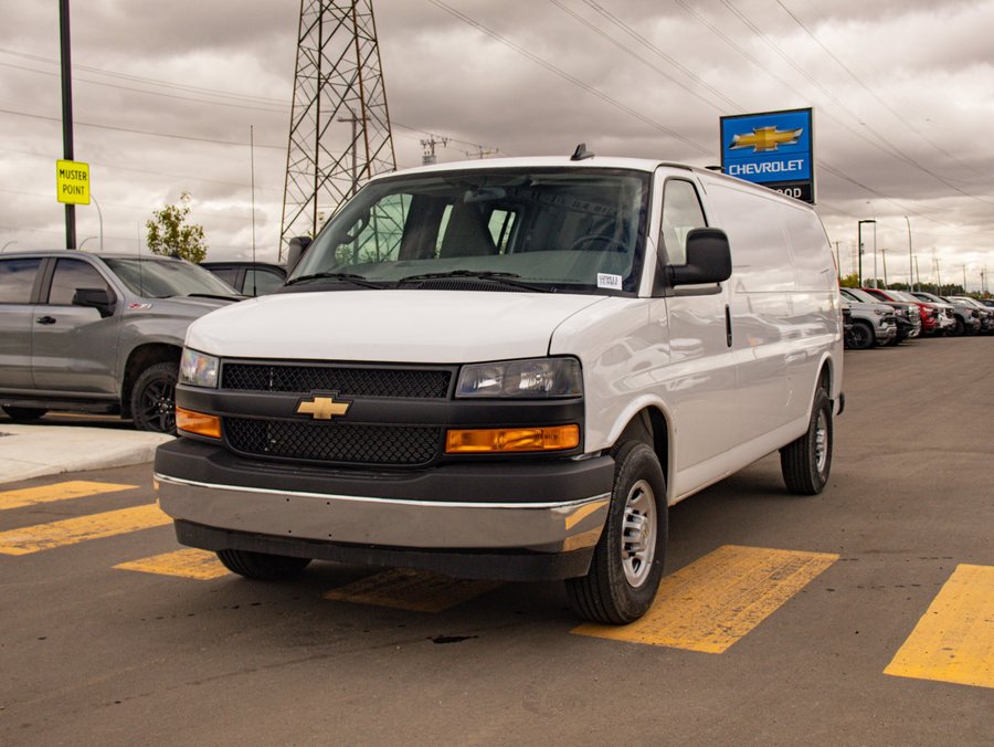 2025 Chevrolet Express Cargo Van WT 6.6L | Bucket Seats White