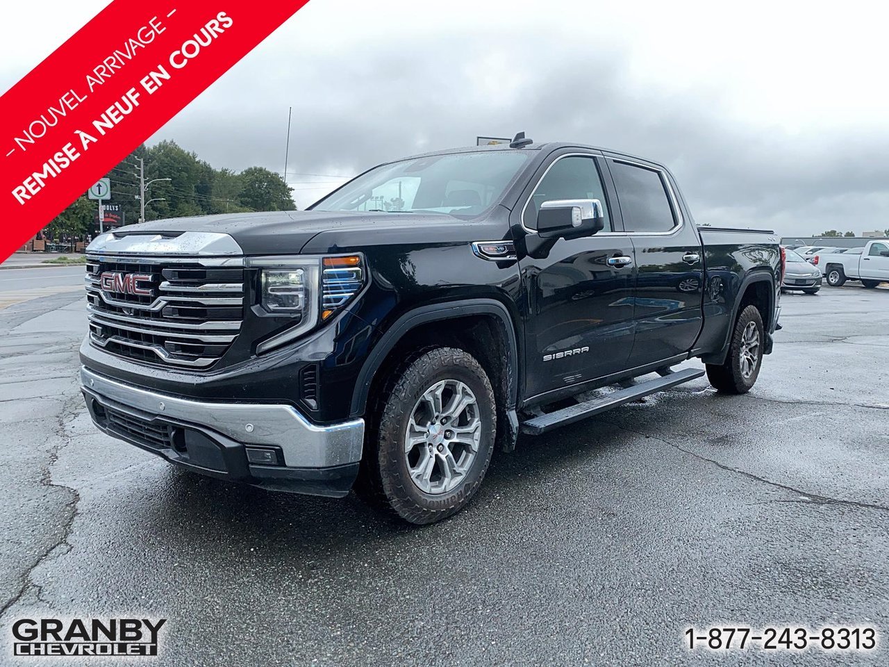GMC Sierra 1500 SLT crewcab remorquage max boite 6.6 moteur 6.2 L | 26-1059A 2022 Noir Granby - photo #0