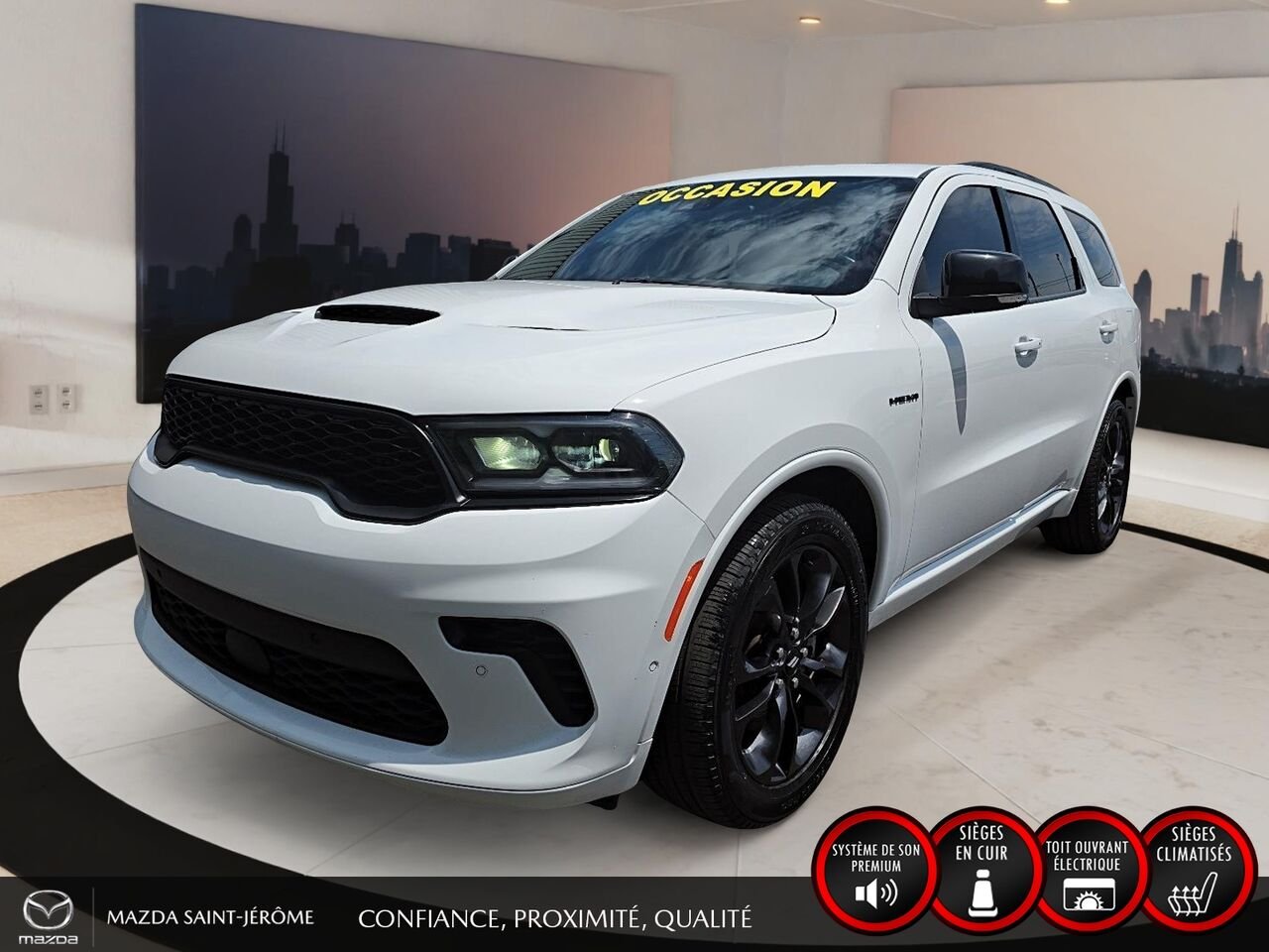 Dodge Durango R/T | BLACK TOP | GROUPE REMORQUAGE | TOIT OUVRANT | 2025 Blanc Saint-Jérôme - photo #0