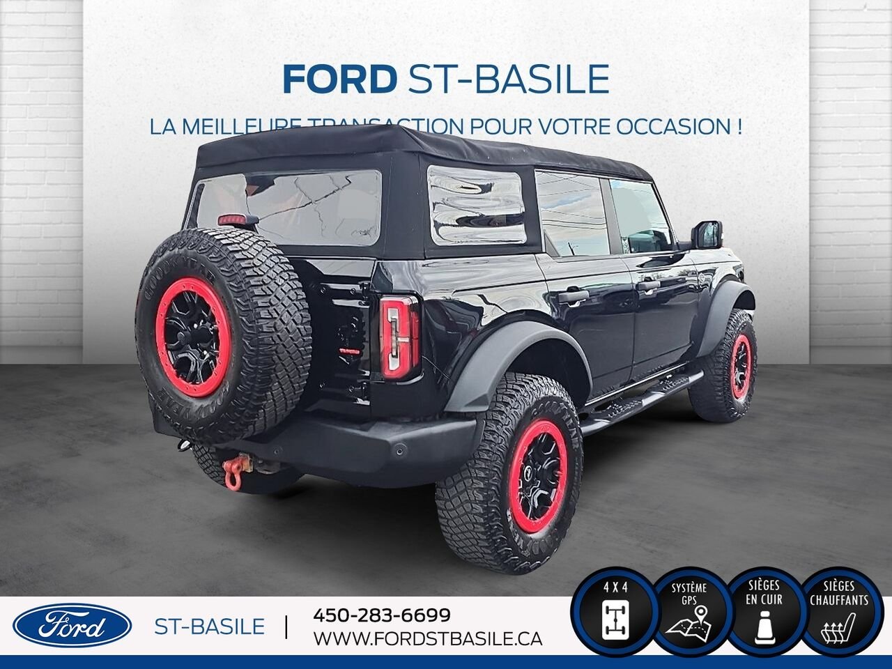 2022 Ford BRONCO Black Saint-Basile-le-Grand - photo #7