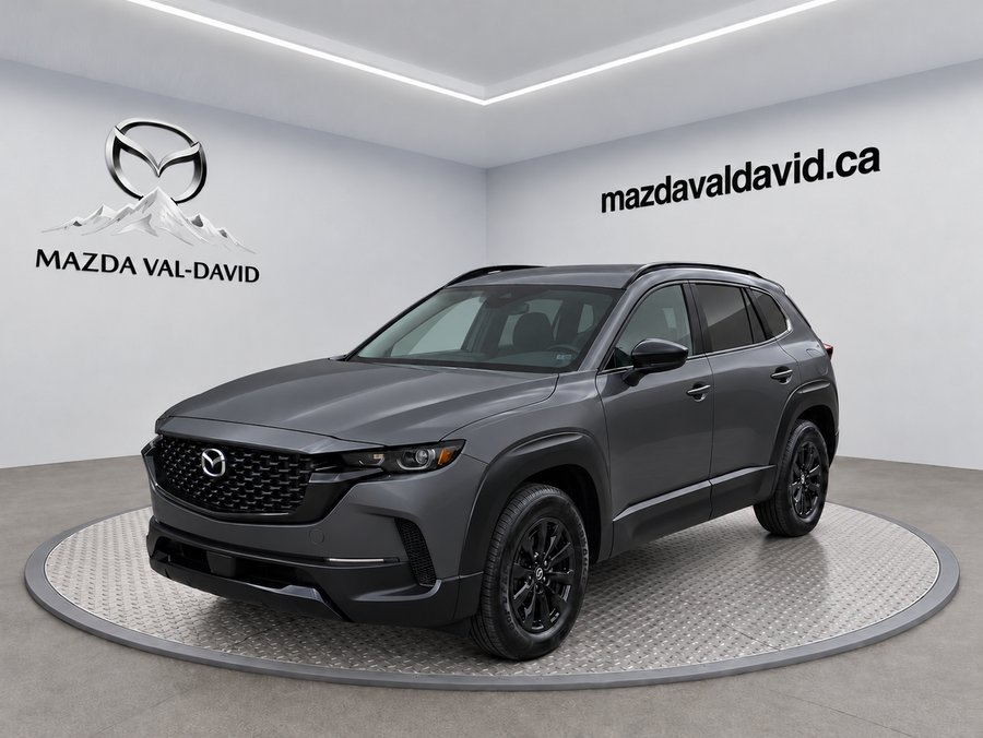 2025 Mazda CX-50 hybride GS-L e-AWD, toit panoramique, sièges avant chauffants, volant chauffant, Apple CarPlay/Android Grey