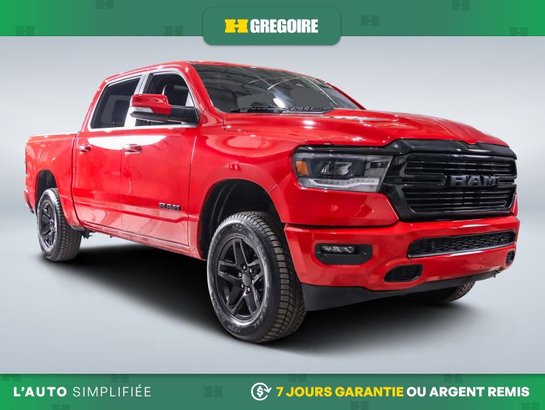 2022 Dodge Ram Sport 4WD AUTO A/C MAGS CUIR TOIT NAV CAM RECUL BL Red