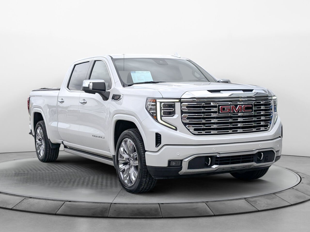 2024 GMC SIERRA 1500 4WD CREW CAB PICKUP Denali Toit Ouvrant Affichage Tête Haute Diesel White Sherbrooke - photo #6
