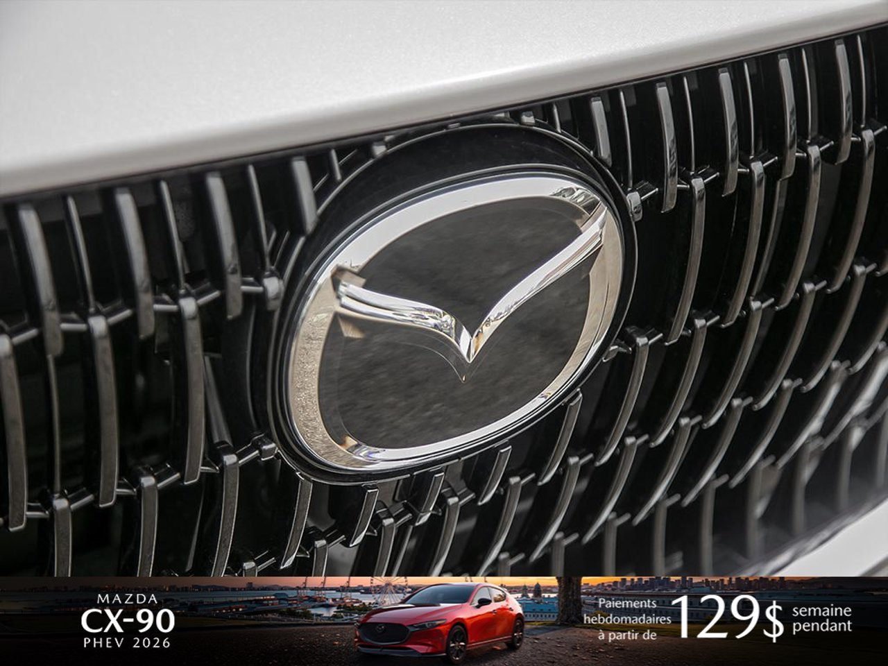 Mazda CX-90 hybride rechargeable JM3KKCHA5T1399561 2026 Blanc rhodium métallisé Mirabel - photo #8