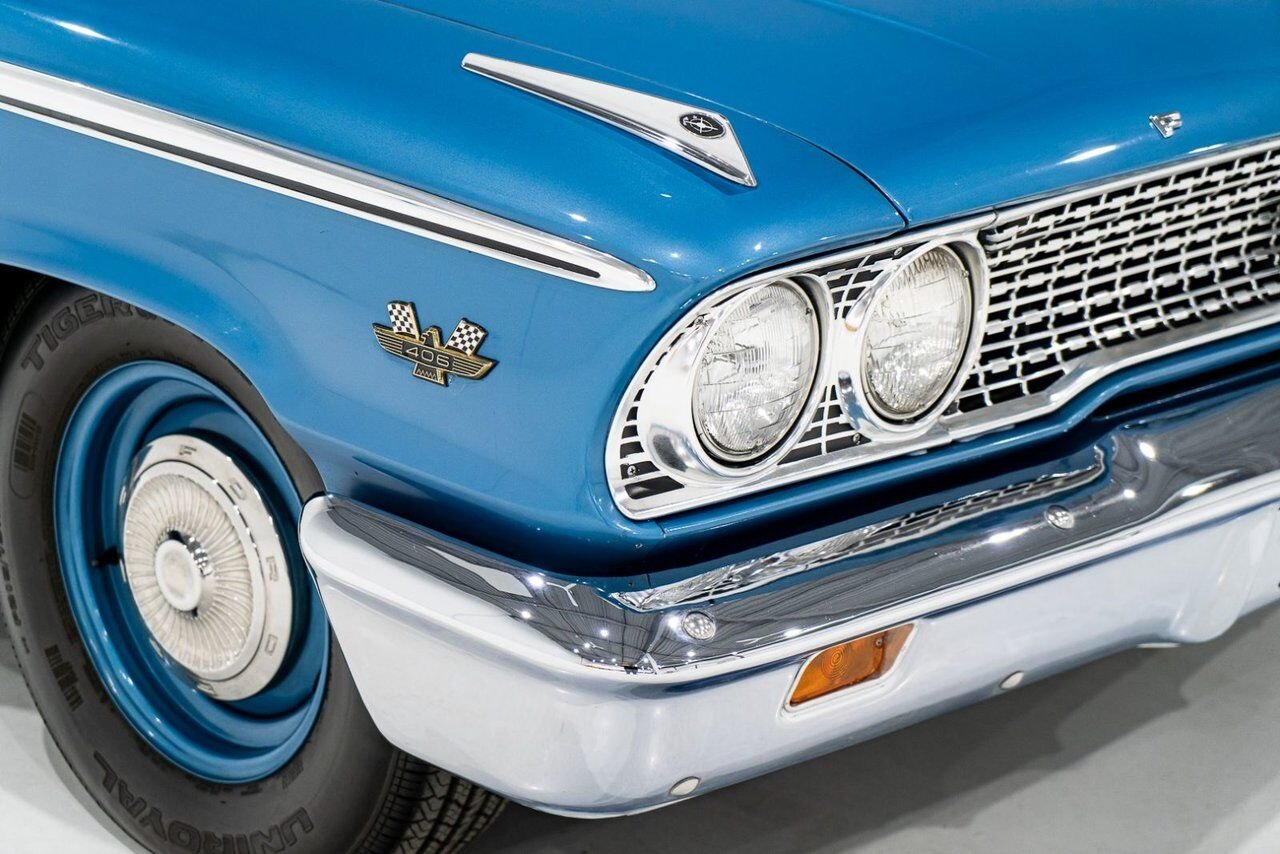 1963 Ford Galaxie 500 *PRIX EN USD* 406 Cu In TriPower 4-Speed Convertible Blue Montreal - photo #46
