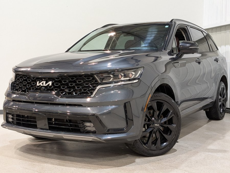 Kia Sorento SX AWD w/Burgundy Leather 2022 Gris