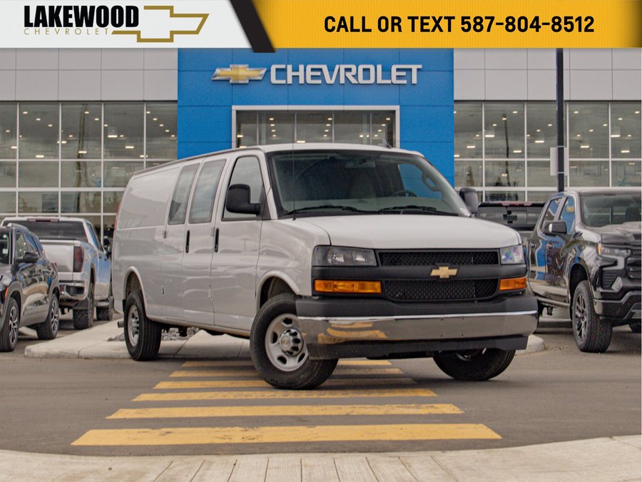 2025 Chevrolet Express Cargo Van WT 6.6L | Bucket Seats White