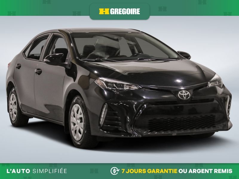 Toyota Corolla 823044 | SE AUTO AC CUIR GR ELECT CAMERA DE RECUL BLEUTOOTH 2019 Noir Laval - photo #0