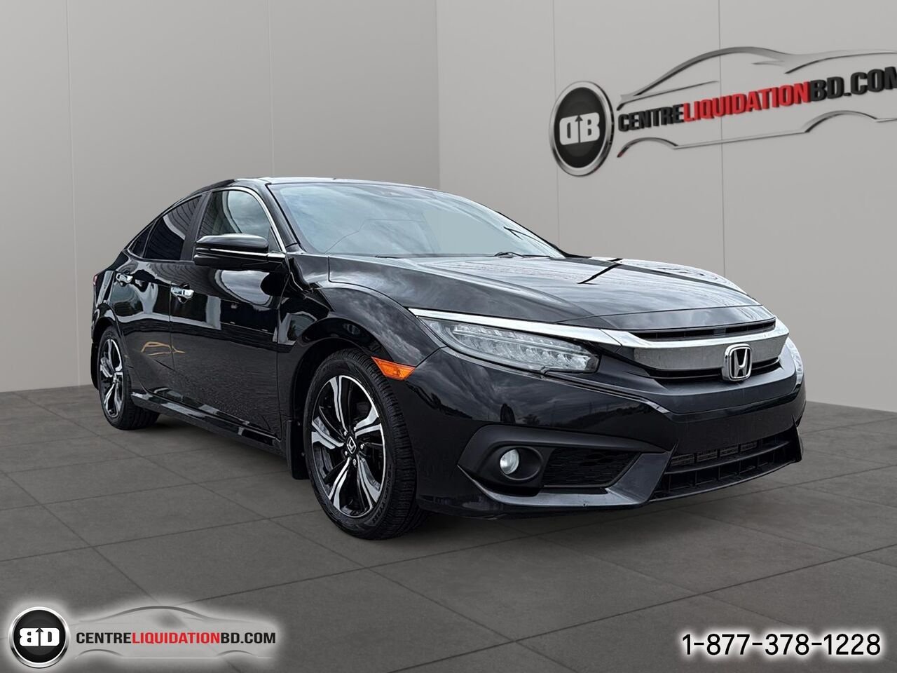 2017 HONDA CIVIC BERLINE TOURING AUTOMATIQUE | BD0383 Black Granby - photo #2