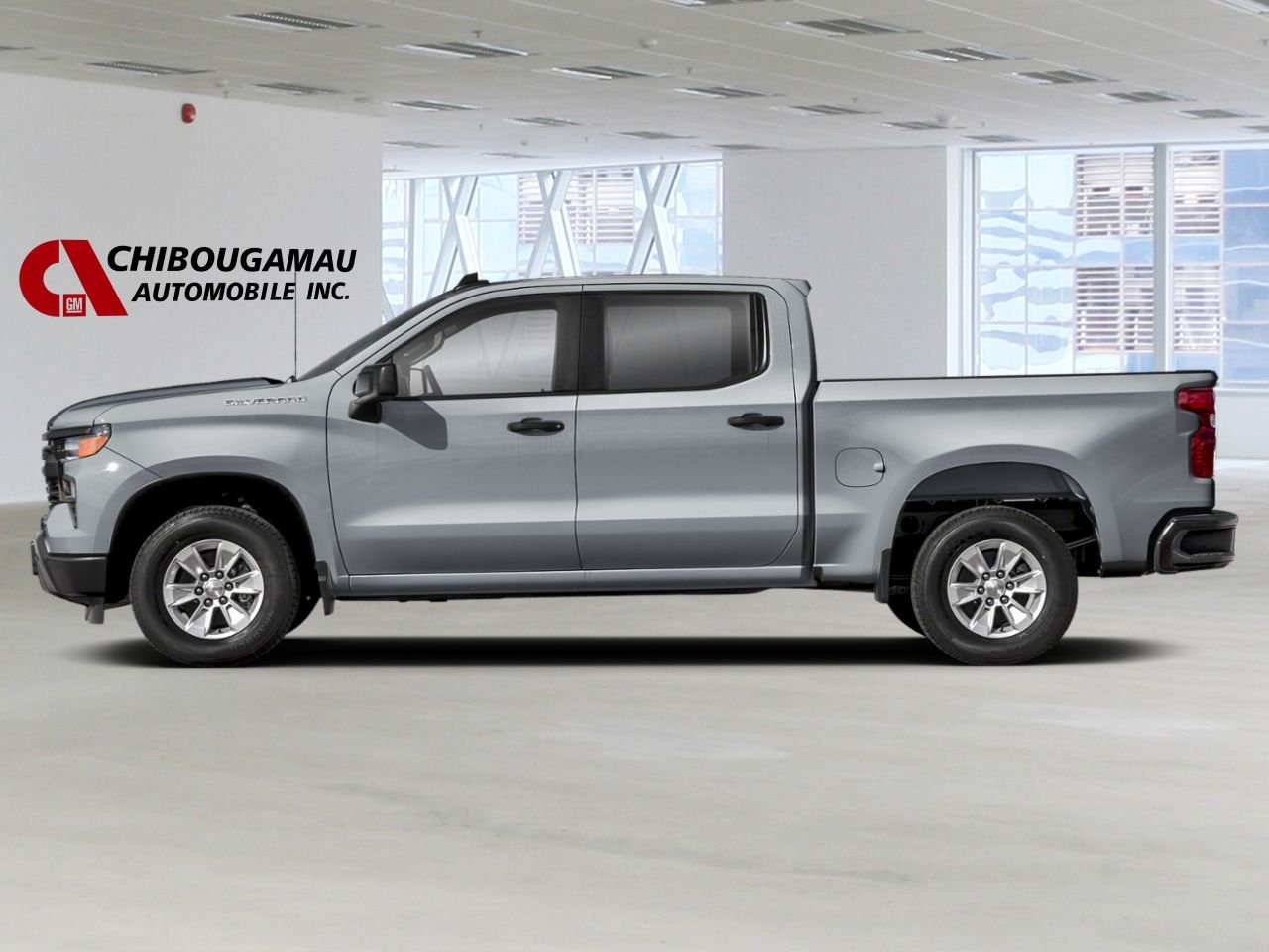 CHEVROLET Silverado 1500 K1500 SILVERADO CREW CAB CUSTOM STD/BOX (1CX) 2026 Gris sterling métallisé Chibougamau - photo #1