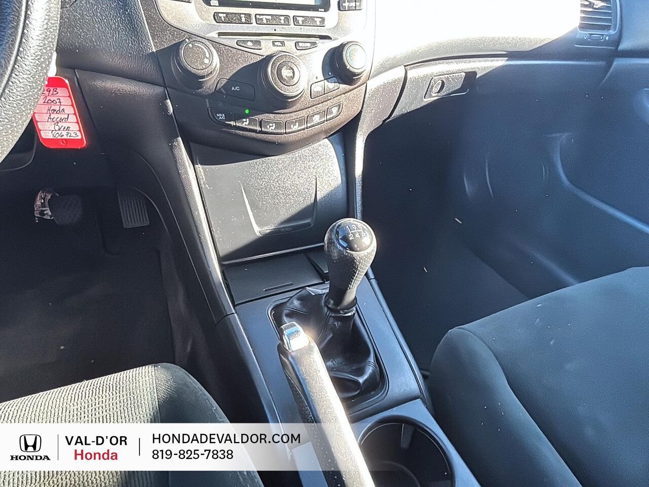 2007 Honda Berline Accord 4 portes, 4 cyl. en ligne, boîte manuelle, DX-G Val-d'Or - photo #9