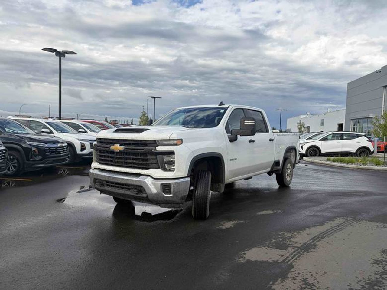 2025 Chevrolet Silverado 2500HD 4WD Crew Cab 159 Work Truck White Sherwood Park - photo #2