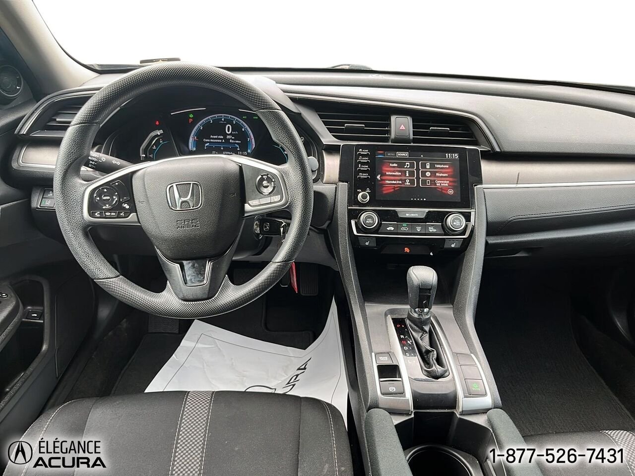 2020 Honda Civic Sedan LX | A8378A Black Granby - photo #13