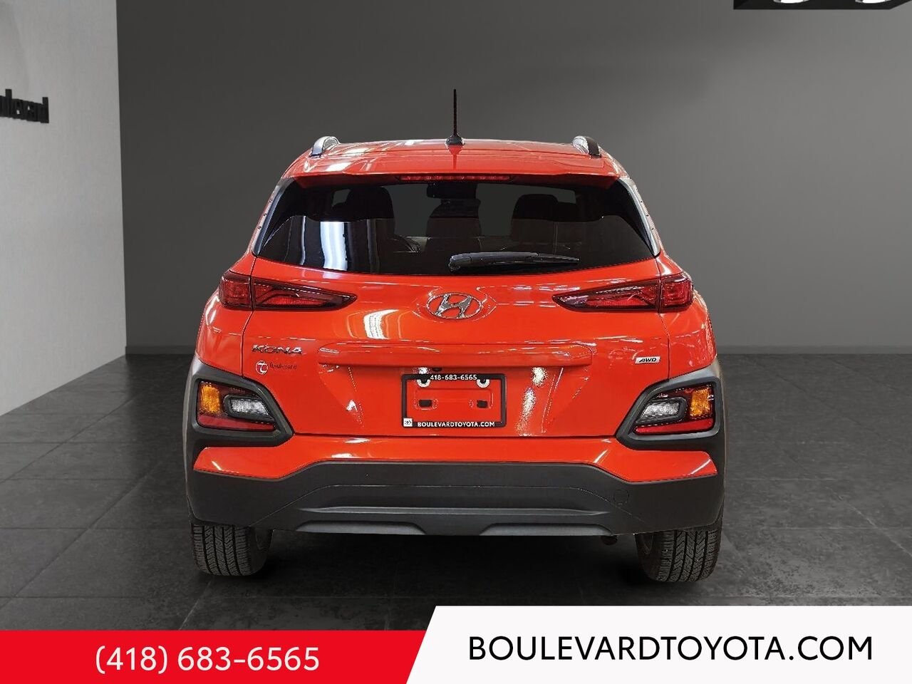 2020 Hyundai KONA 100574A-91 | 2.0L LUXE, AWD Orange Québec - photo #4