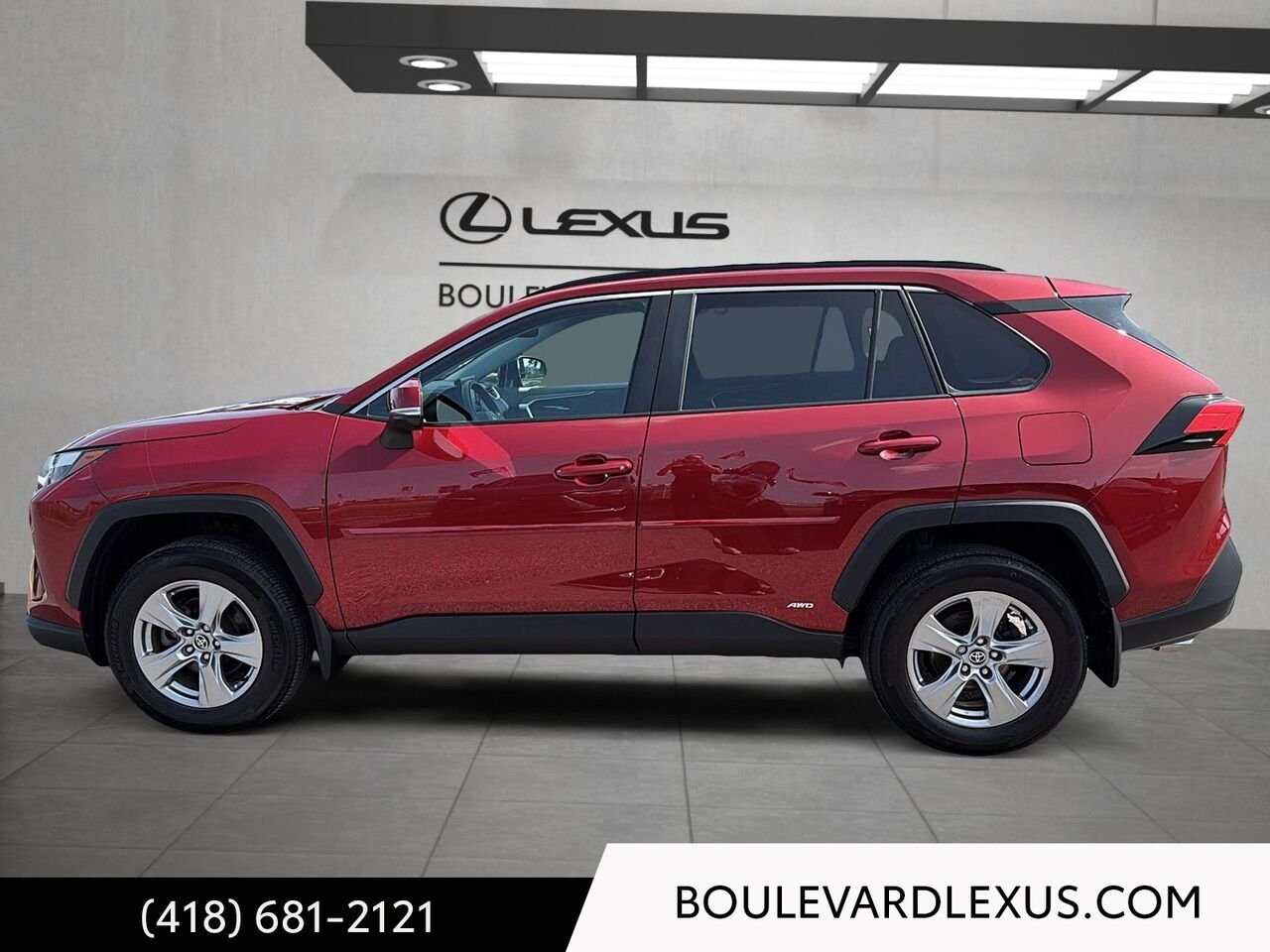 Toyota RAV4 19965A | hybride XLE TI 2022 Rouge Québec - photo #5