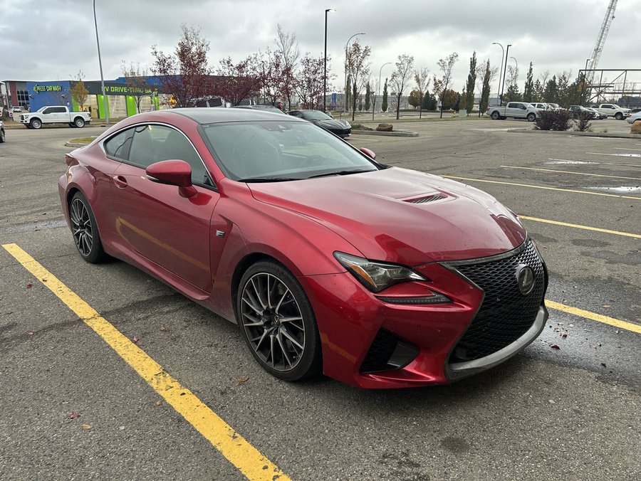 2016 Lexus RC F | Active Aero Wing | Trackpad Digital Touch Controls | Rear Bucket Seats | Red