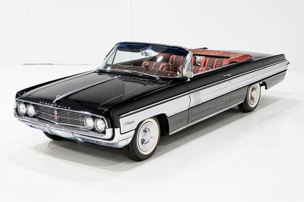 Oldsmobile Starfire Factory A/C. Single repaint and extensive ownership history **PRICE IN USD** 1962 Noir Montréal - photo #50