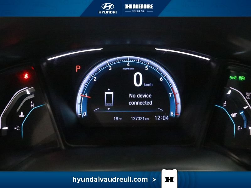 Honda Civic 2019 Blanc Saint-Eustache - photo #23