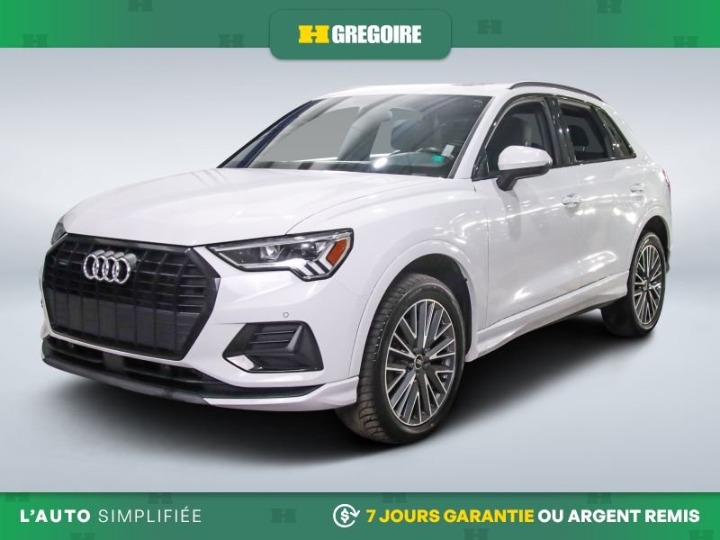 2023 Audi Q3 Komfort AWD AUTO A/C MAGS CUIR TOIT CAM RECUL BLUE White