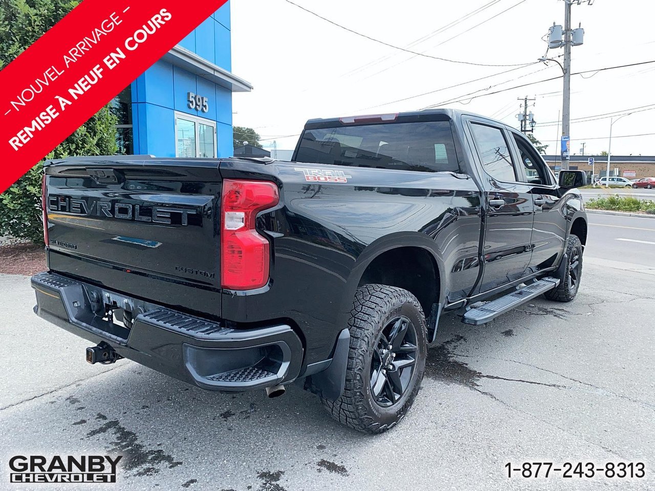 Chevrolet Silverado 1500 Custom Trail Boss crewcab boite 6.6 | 26-0908A 2024 Noir Granby - photo #4