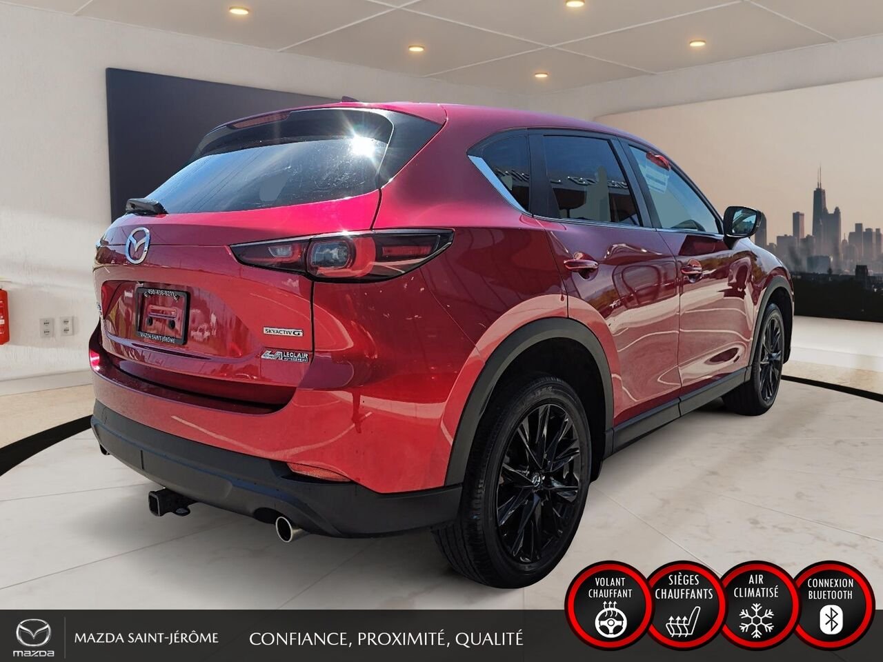 Mazda CX-5 Édition Kuro | TOIT OUVRANT | AWD | CUIR | 2023 Rouge Saint-Jérôme - photo #5