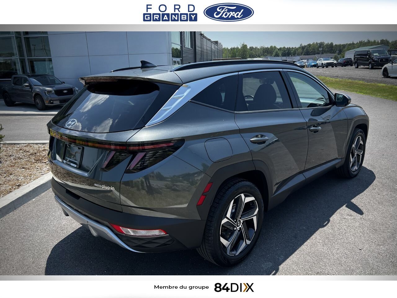 Hyundai Tucson hybride rechargeable 2022 Gris Granby - photo #3