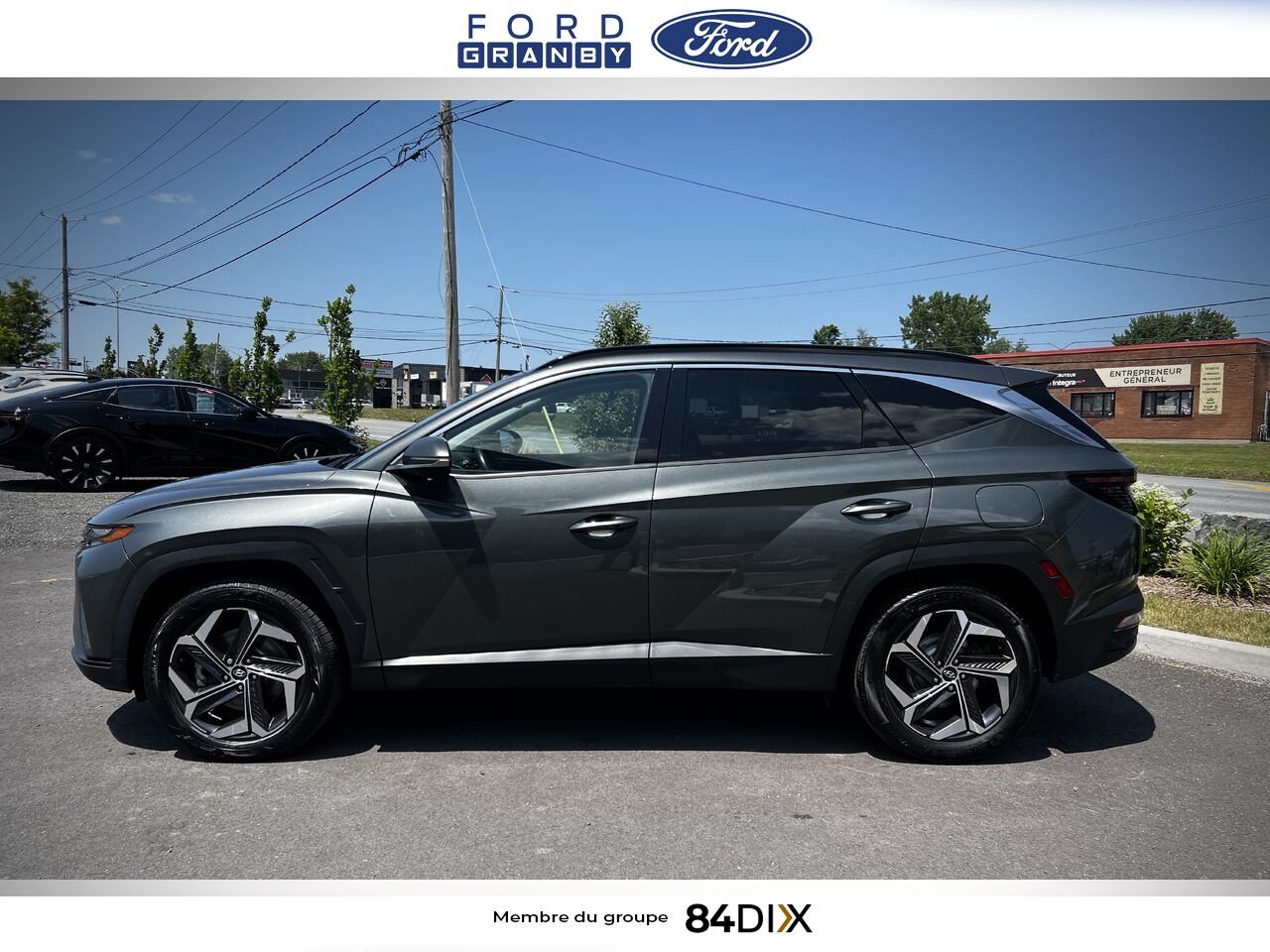 Hyundai Tucson hybride rechargeable 2022 Gris Granby - photo #6