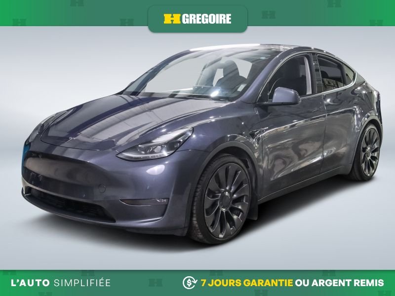 Tesla Model Y 823129 | Performance AWD AUTO A/C MAGS CUIR TOIT NAV CAM RE 2023 Gris Laval - photo #2
