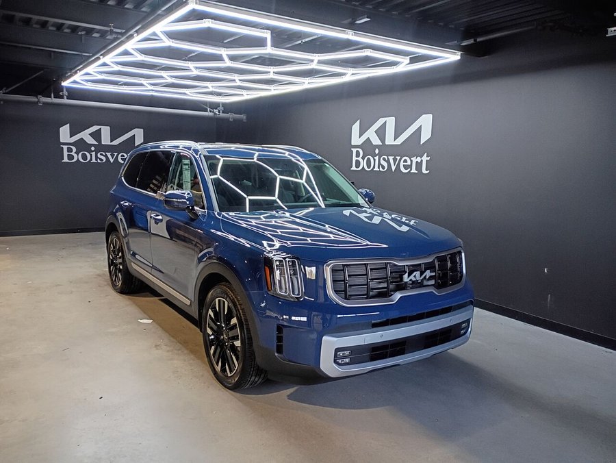 Kia Telluride SX Limited TI avec intérieur noir 2024 Bleu