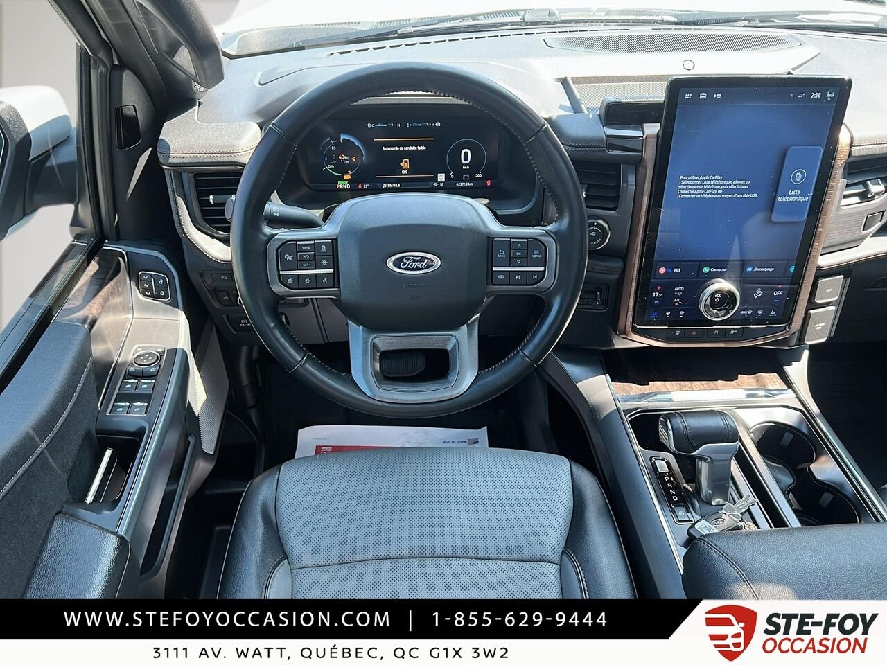 2023 Ford F-150 Lightning LARIAT SuperCrew LONG RANGE White Québec - photo #16